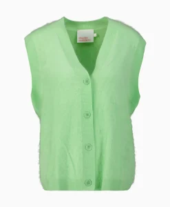 Gilets^Absolut Cashmere Gilet Irena Groen