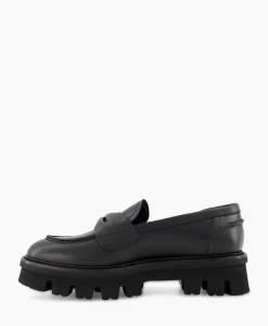 Instappers^Agl Loafer Natalia Moc Zwart