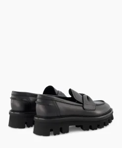 Instappers^Agl Loafer Natalia Moc Zwart