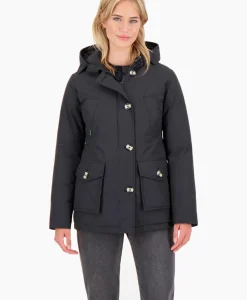 Jassen^Airforce Gewatteerde Jas 4 Pocket Parka Zwart