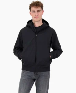 Jassen^Airforce Jack Hooded Four-Fay Stretch Zwart