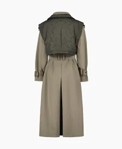 Jassen^Airforce Trenchcoat Body Warmer Trench Khaki
