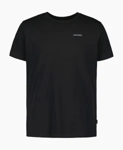 T-Shirts^Airforce T-Shirt Korte Mouw Basic Zwart