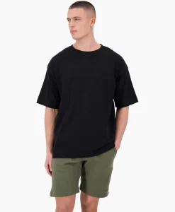 T-Shirts^Airforce T-Shirt Korte Mouw Oversized Ttt Embro Zwart