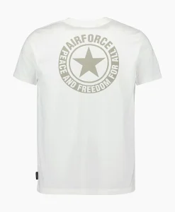 T-Shirts^Airforce T-Shirt Wording/Logo Wit