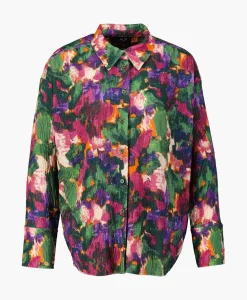 Blouses^Alix The Label Blouse Woven Camouflage Flower Zwart