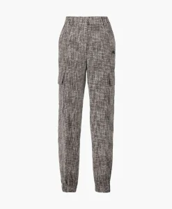 Broeken^Alix The Label Cargobroek Woven Boucle Cargo Zwart