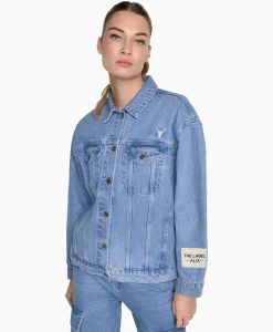 Jassen^Alix The Label Jack Woven Denim Blauw