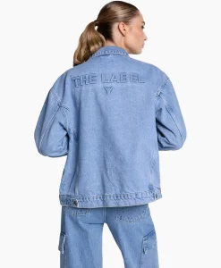 Jassen^Alix The Label Jack Woven Denim Blauw