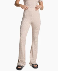 Broeken^Alix The Label Pantalon Knitted A Jacquard Zand