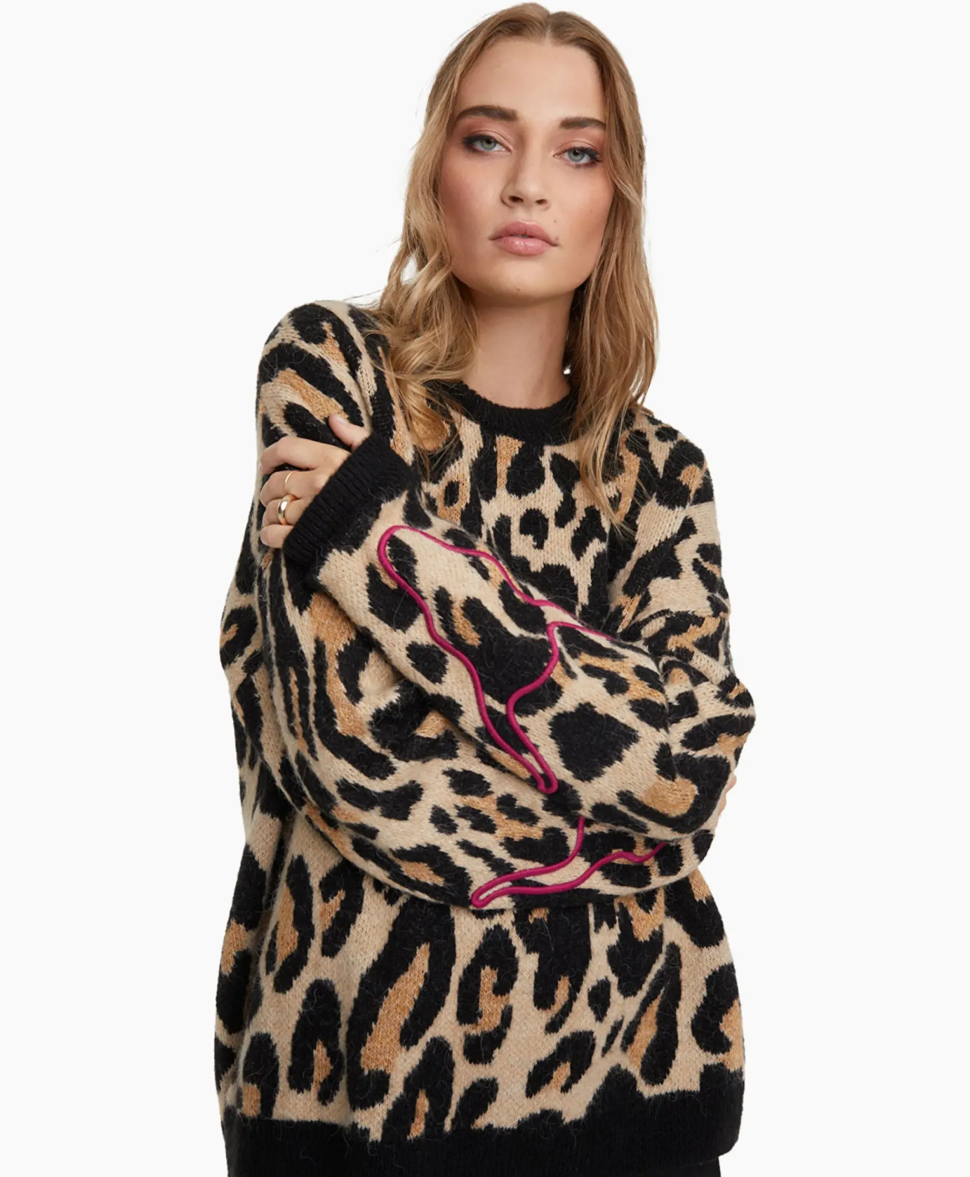 Truien^Alix The Label Pullover Knitted Jaguar Bruin