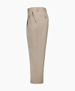 Broeken^Ami Paris Broek Carott Fit Taupe