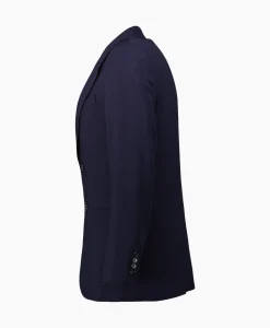 Jassen^Ami Paris Jack Two Buttons Wool Viscose Twill Donker Blauw