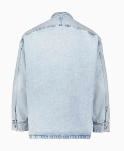 Jassen^Ami Paris Overshirt Oversized Adc Licht Blauw