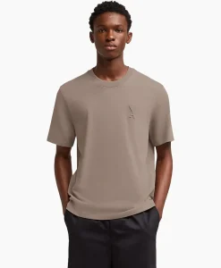 T-Shirts^Ami Paris T-Shirt Korte Mouw Adc Taupe