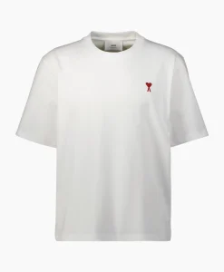 T-Shirts^Ami Paris T-Shirt Korte Mouw Ami De Coeur Off White