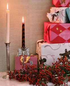 Lifestyle^Anna+nina Accessoires Lady Bow Candle Holder Zilver