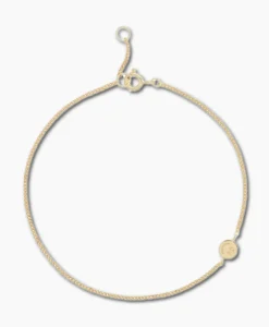 Sieraden^Anna+nina Armband Smiley Bracelet Silver Goldplated Goud