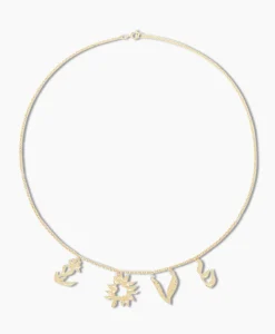 Sieraden^Anna+nina Ketting Bonfire Choker Goud
