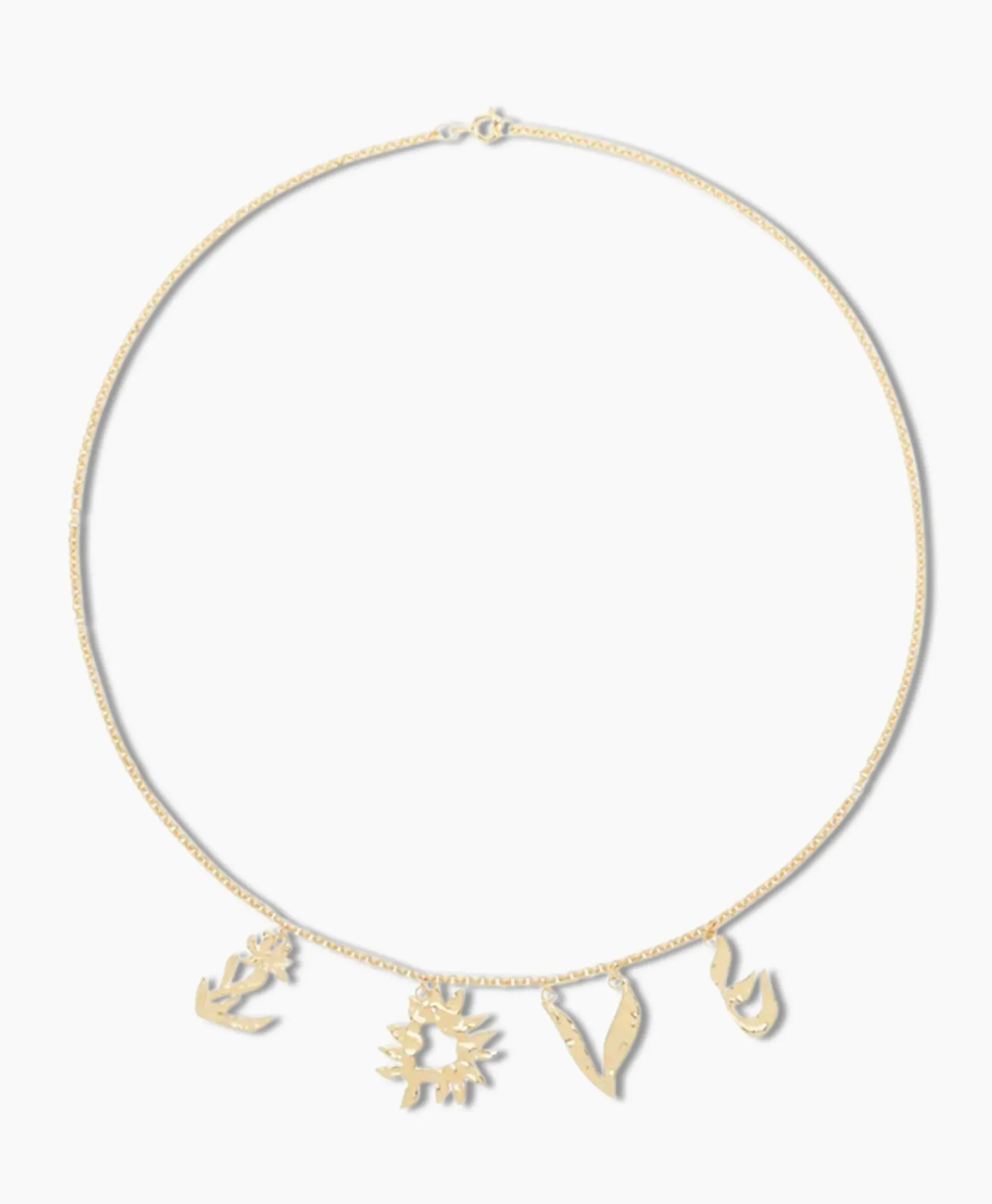 Sieraden^Anna+nina Ketting Bonfire Choker Goud