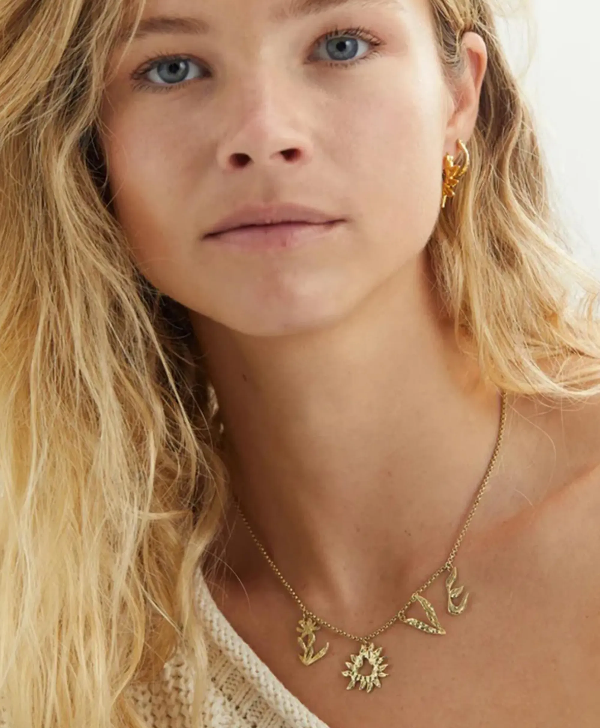 Sieraden^Anna+nina Ketting Bonfire Choker Goud