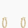 Sieraden^Anna+nina Oorbellen Solstice Ring Earrings Silver Goldplated Goud