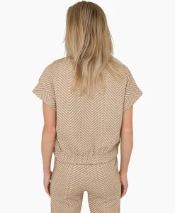 Blouses^Anna Van Toor Gilet 26A11-02097 Zand