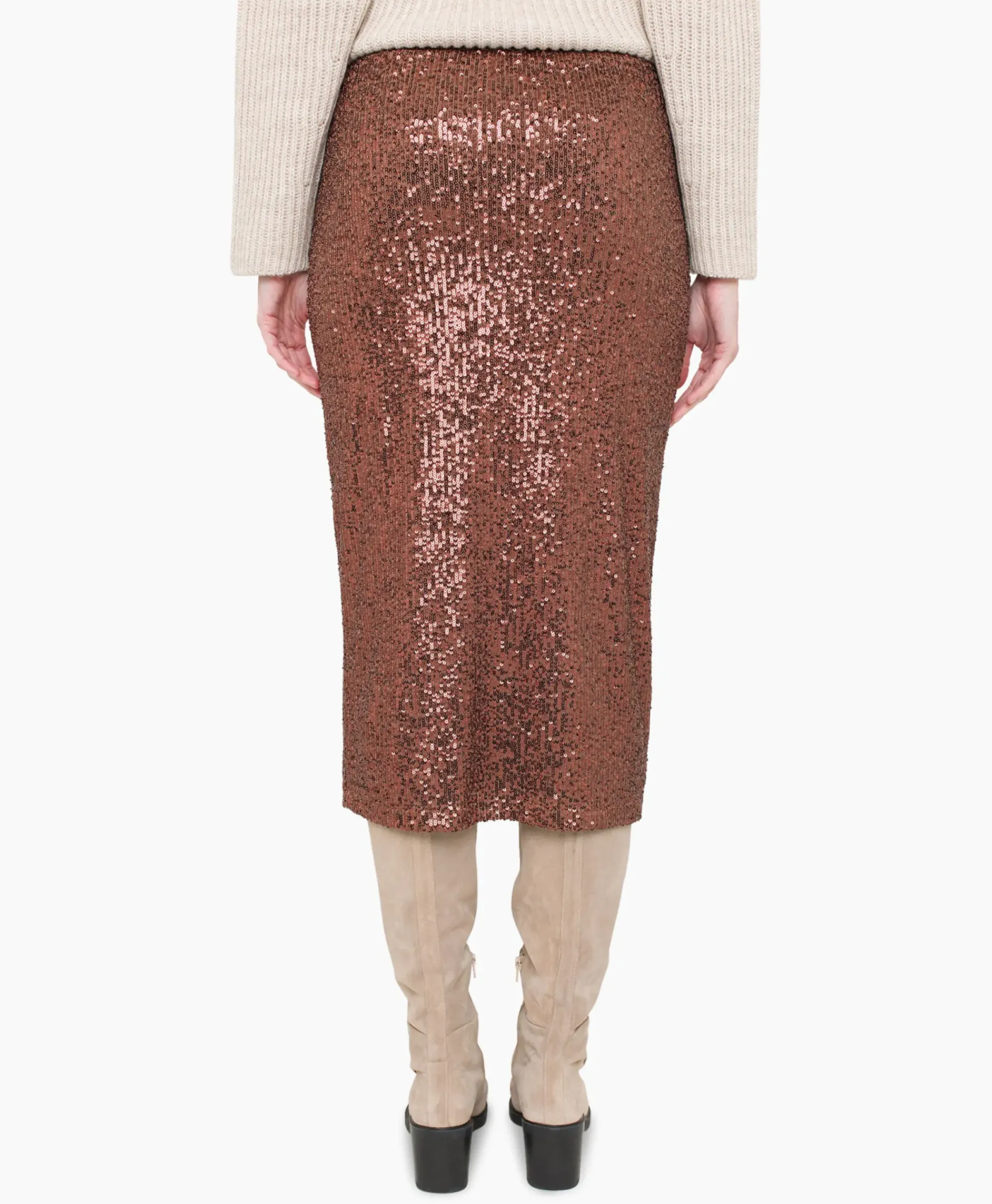 Rokken^Anna Van Toor Rok 74A03-02616B Brons