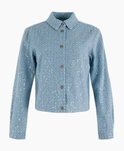 Blouses^Anna Van Toor Spijkerjas 17A01-02612 Blauw