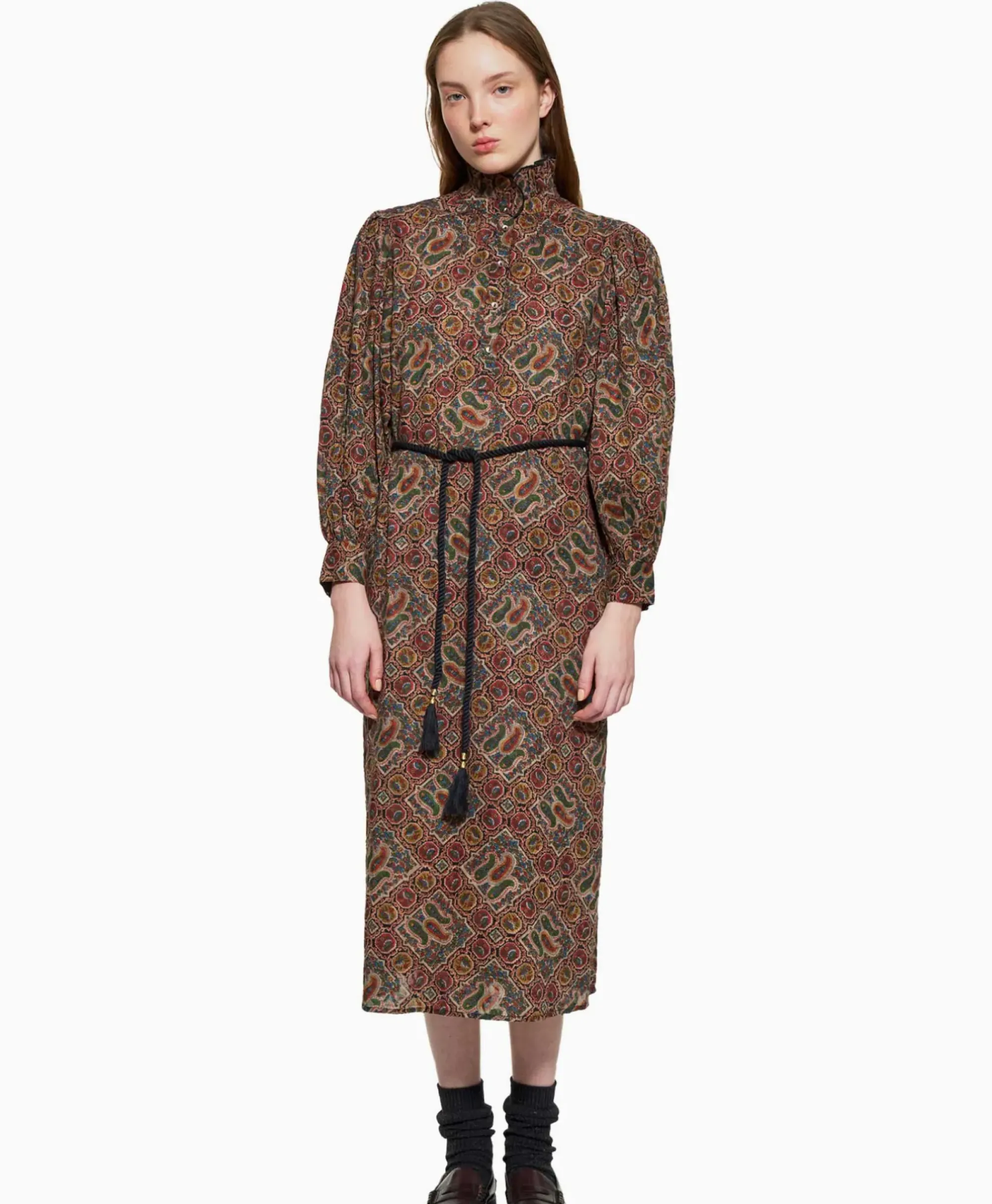 Jurken^Antik Batik Maxi Jurk Zina Long Dress Diversen