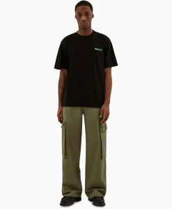 Broeken^Arte Antwerp Broek Oversize 3D Pocket Donker Groen