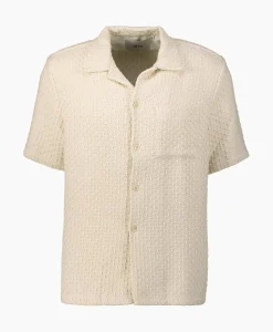 Overhemden^Arte Antwerp Overhemd Jacquard Croche Off White