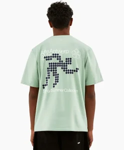 T-Shirts^Arte Antwerp T-Shirt Korte Mouw Circle Runner Back Print Groen