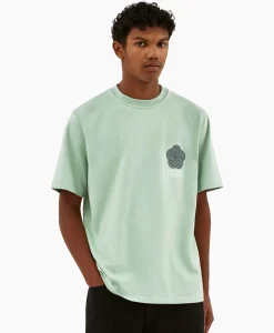 T-Shirts^Arte Antwerp T-Shirt Korte Mouw Circle Flower Back Front Print Groen