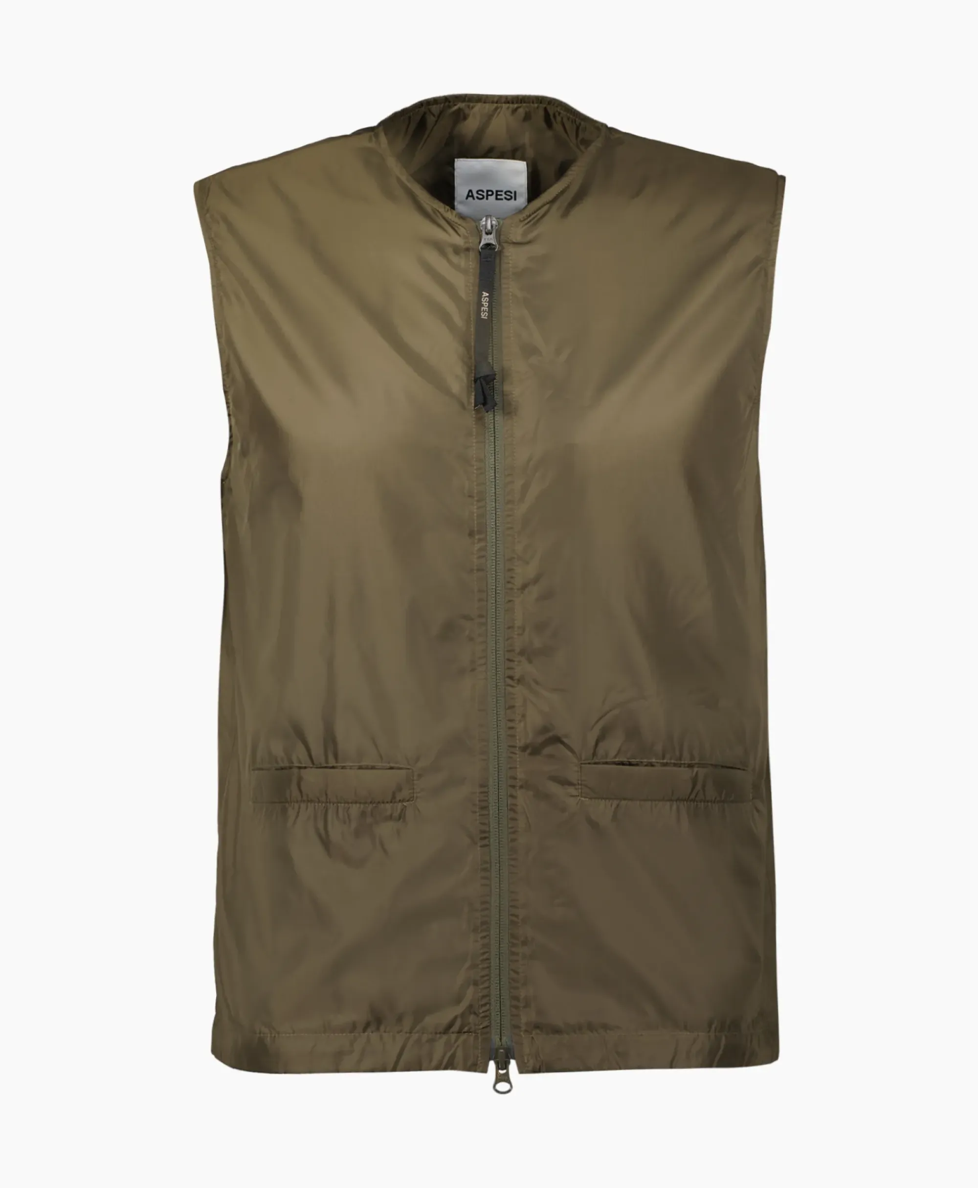 Jassen^Aspesi Bodywarmer Gilet Minimo Khaki