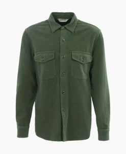 Overhemden^Aspesi Overhemd Camicia Ut-Shirt Groen