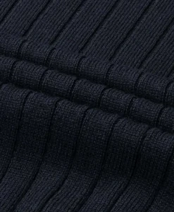 Truien^Aurelien Pullover Rib Zip Polos Ls Donker Blauw