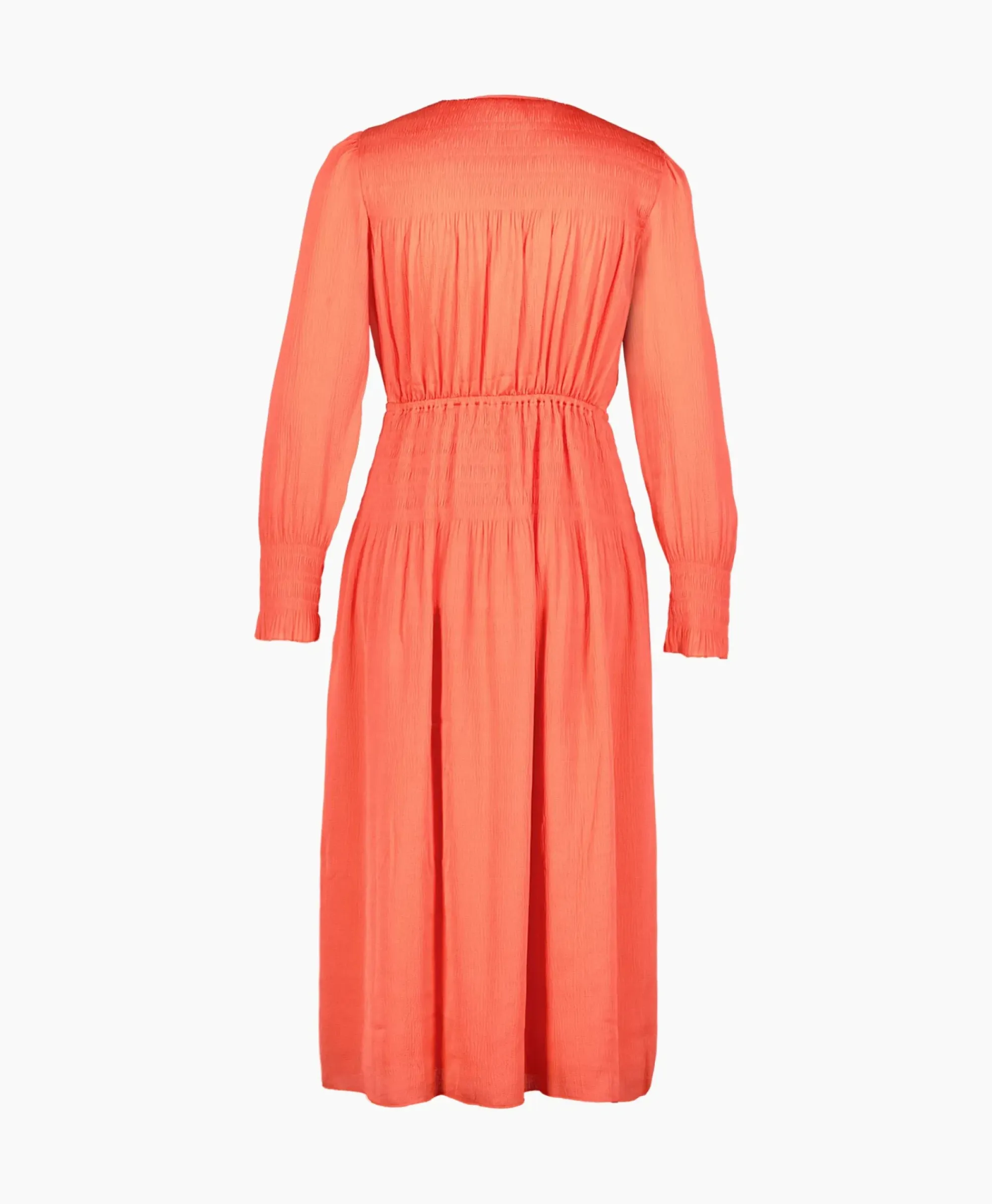 Jurken^Ba&sh Ba&Sh Midi Jurk Koll Rood