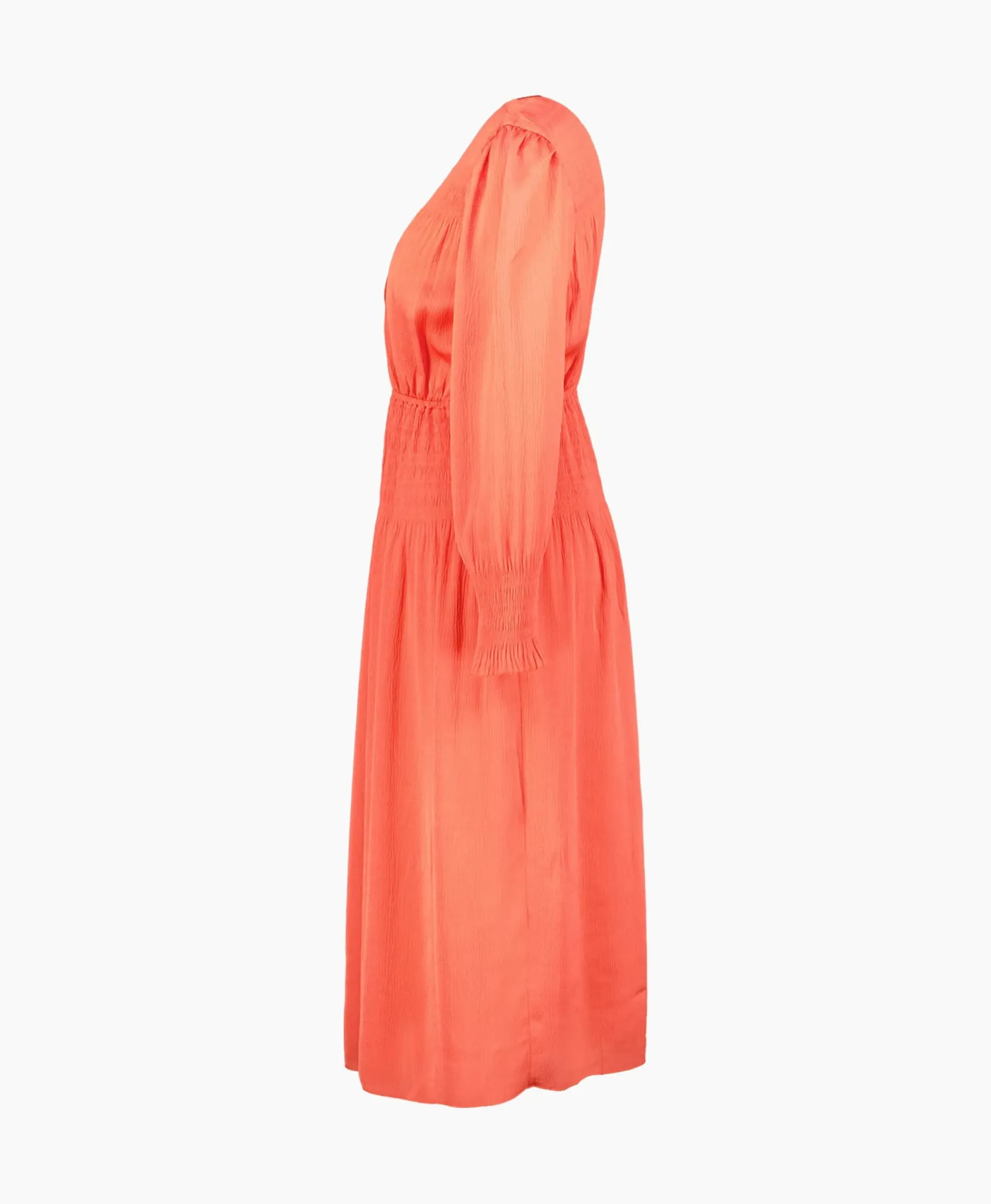 Jurken^Ba&sh Ba&Sh Midi Jurk Koll Rood