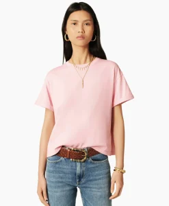 T-Shirts & Tops^Ba&sh Ba&Sh T-Shirt Korte Mouw Rosie Pink