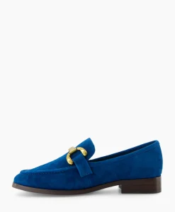 Instappers^Bibi Lou Loafer Suede Blauw