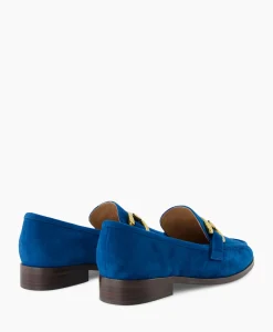 Instappers^Bibi Lou Loafer Suede Blauw
