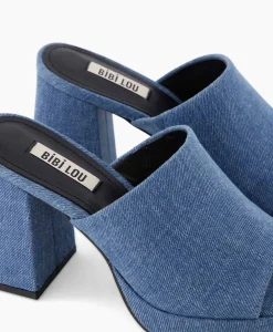Pumps^Bibi Lou Pump Canvas Jeans Blauw