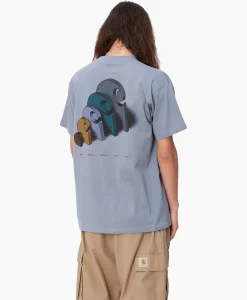 T-Shirts^Carhartt Wip T-Shirt Korte Mouw S/S Diagram C Blauw