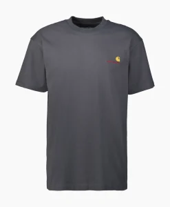 T-Shirts^Carhartt Wip T-Shirt S/S American Script Organic Cotton Donker Blauw