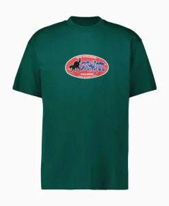 T-Shirts^Carhartt Wip T-Shirt S/S Cat Sticker Organic Cotton Groen