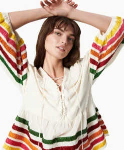 Blouses^Chufy Blouse Liberty Embroidered Off White