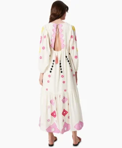 Bruiloftskleding^Chufy Maxi Jurk Gypsy Embroidered Ecru