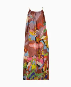 Bruiloftskleding^Chufy Maxi Jurk Rain Bordeaux