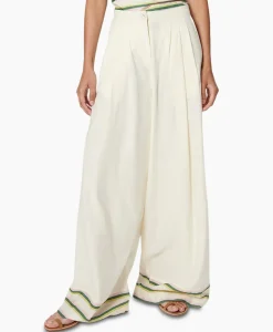 Broeken^Chufy Pantalon Okra Ecru